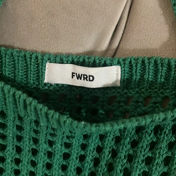 Fwrd Green Knit Tote Bag - Picture 3 of 3